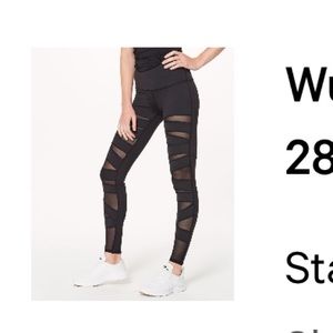 Lululemon Wunderunder tech mesh leggings